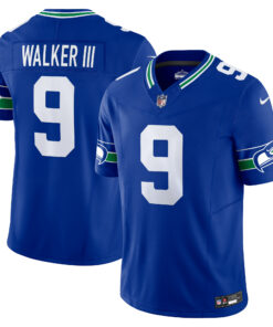 Men's Seattle Seahawks Kenneth Walker III Royal Vapor F.U.S.E. Limited Jersey JS6411 nicesnker