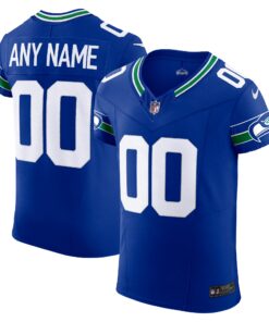 Men's Seattle Seahawks Men's Royal Alternate Vapor F.U.S.E. Elite Custom Jersey JS7810 nicesnker