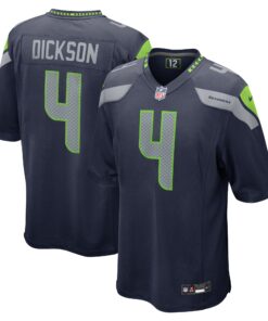 Men's Seattle Seahawks Michael Dickson College Navy Game Jersey JS8728 nicesnker