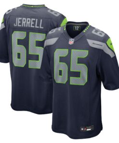 Men's Seattle Seahawks Michael Jerrell College Navy Game Jersey JS9691 nicesnker