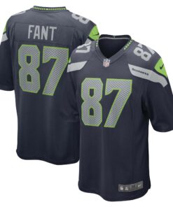 Men's Seattle Seahawks Noah Fant College Navy Game Player Jersey JS2917 nicesnker