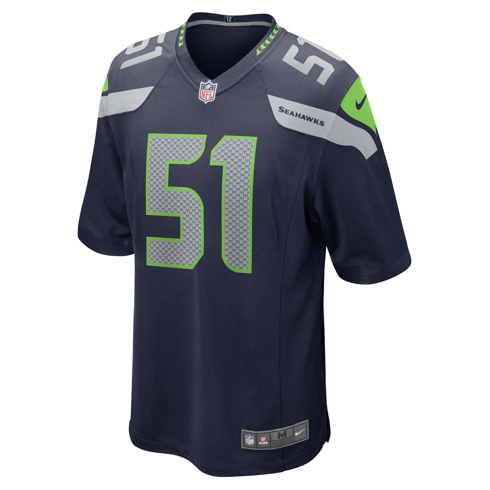 Men's Seattle Seahawks Olusegun Oluwatimi College Navy Game Jersey JS4683 nicesnker - Image 2