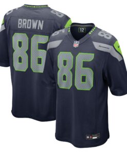 Men's Seattle Seahawks Pharaoh Brown College Navy Game Jersey JS5999 nicesnker