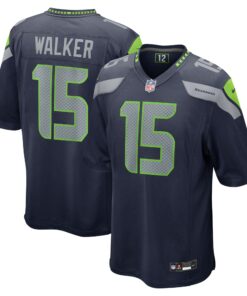 Men's Seattle Seahawks P.J. Walker College Navy Game Jersey JS1165 nicesnker