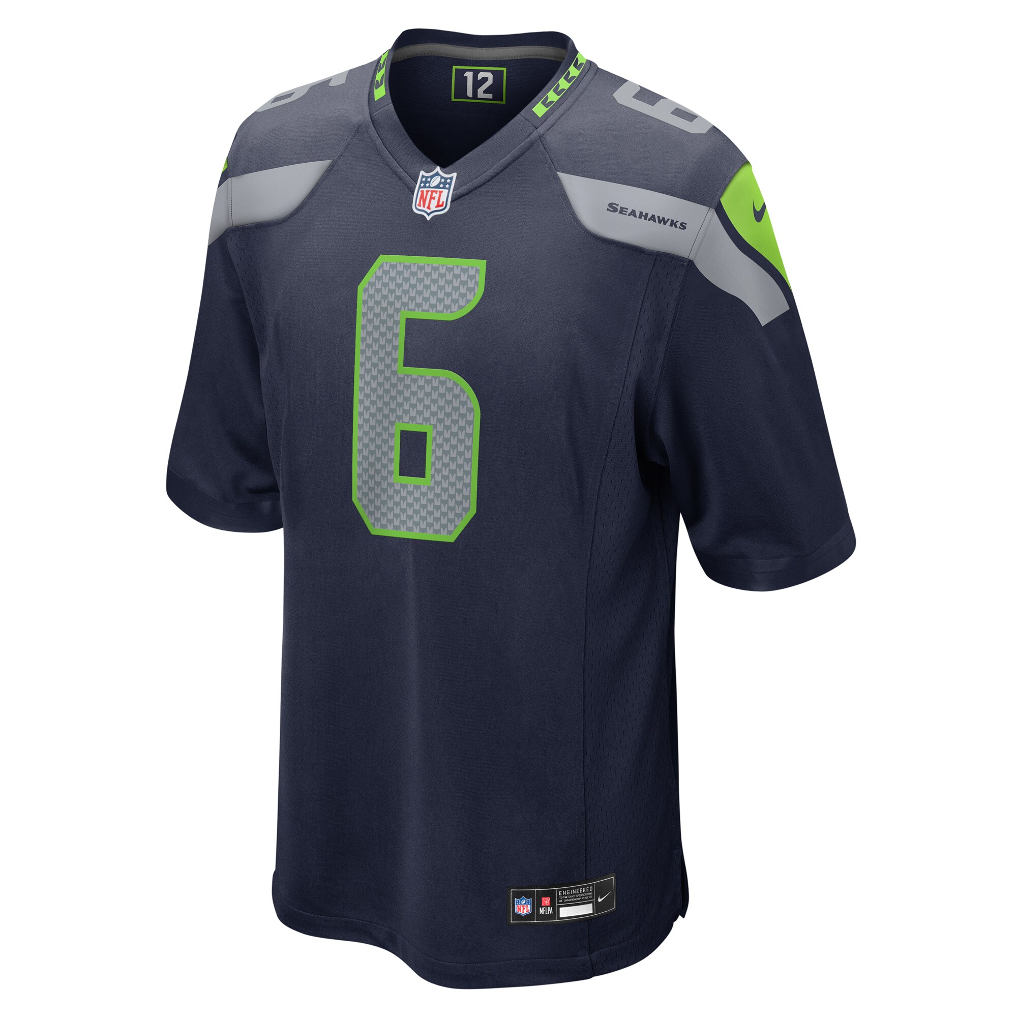 Men's Seattle Seahawks Sam Howell College Navy Game Jersey JS9449 nicesnker - Image 2