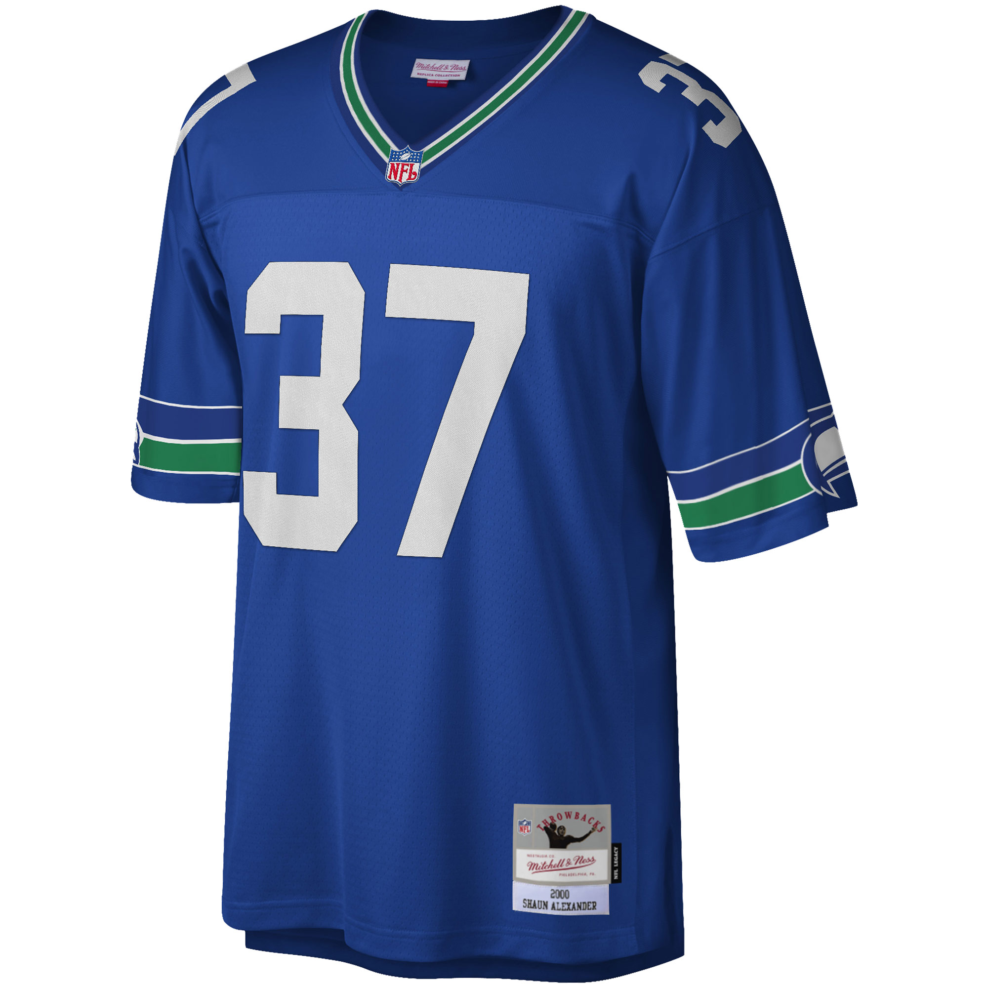 Men's Seattle Seahawks Shaun Alexander Mitchell & Ness Royal Legacy Jersey JS7476 nicesnker - Image 2