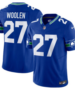 Men's Seattle Seahawks Tariq Woolen Royal Alternate Vapor F.U.S.E. Limited Jersey JS5270 nicesnker