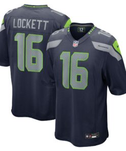 Men's Seattle Seahawks Tyler Lockett College Navy Game Jersey JS2650 nicesnker