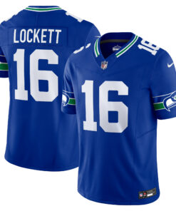 Men's Seattle Seahawks Tyler Lockett Royal Vapor F.U.S.E. Limited Jersey JS4535 nicesnker