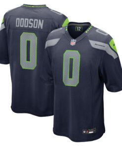 Men's Seattle Seahawks Tyrel Dodson College Navy Game Jersey JS2687 nicesnker