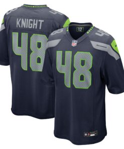 Men's Seattle Seahawks Tyrice Knight College Navy Game Jersey JS7497 nicesnker