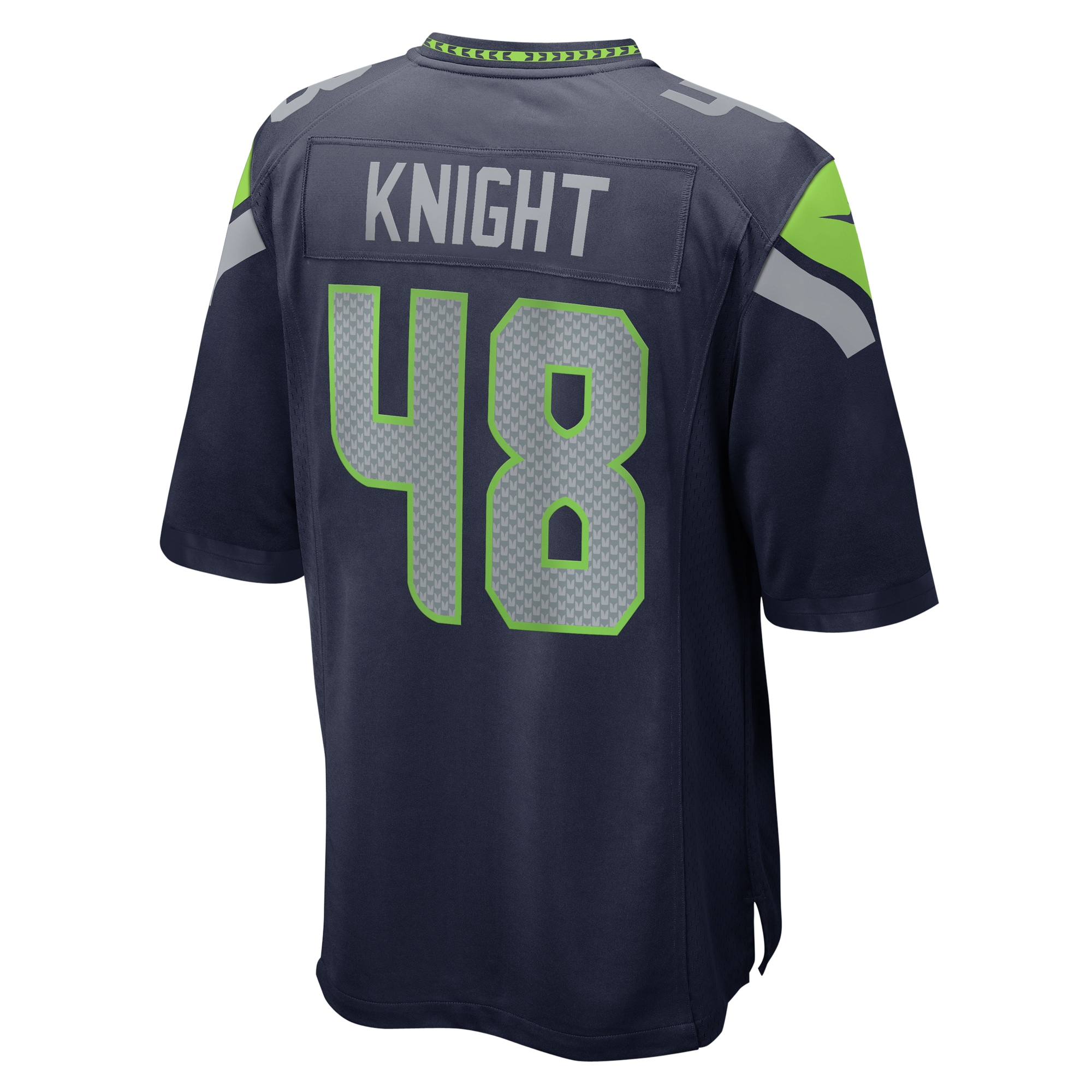 Men's Seattle Seahawks Tyrice Knight College Navy Game Jersey JS7497 nicesnker - Image 3