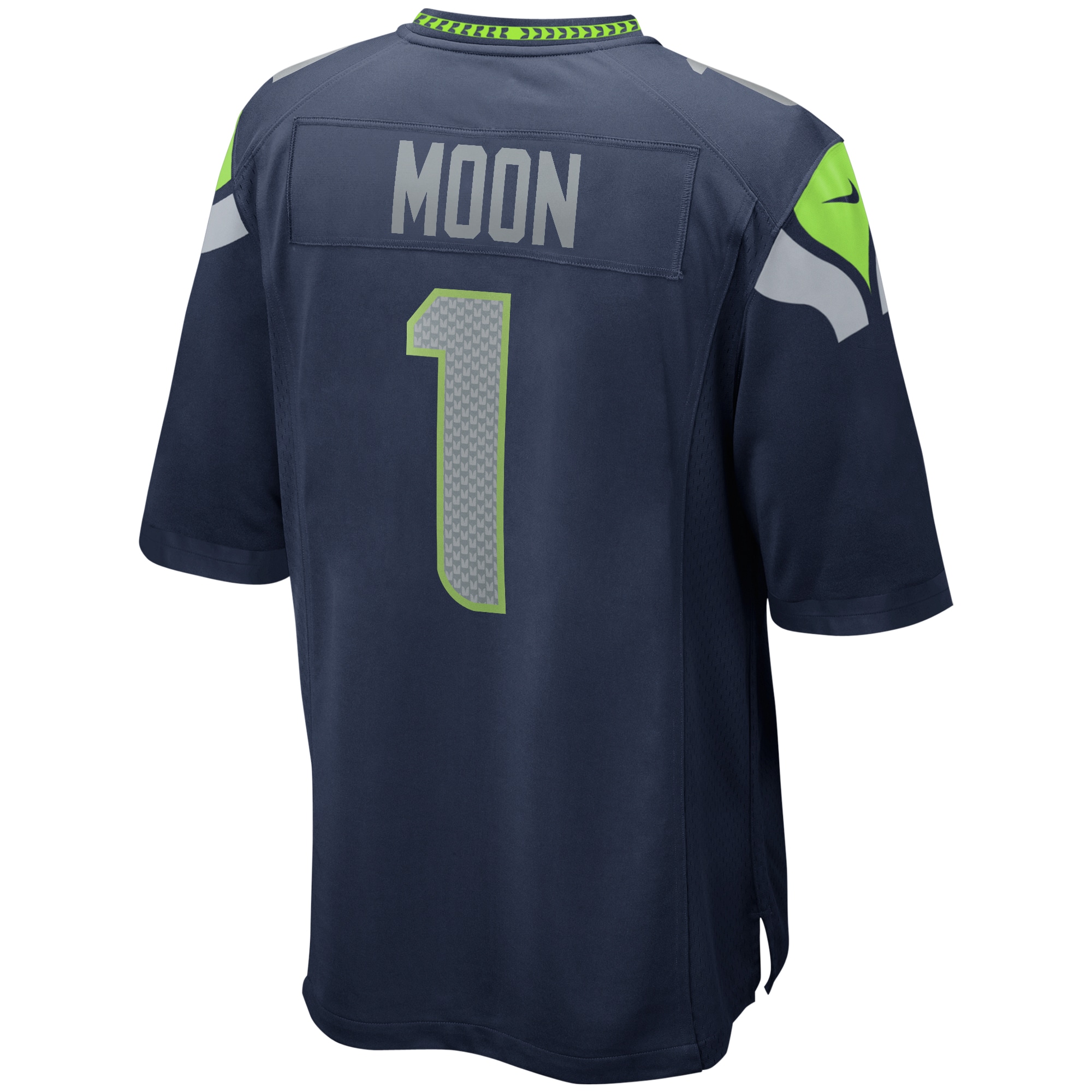 Men's Seattle Seahawks Warren Moon College Navy Game Retired Player Jersey JS3220 nicesnker - Image 3