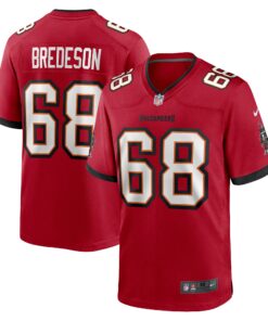 Men's Tampa Bay Buccaneers Ben Bredeson Red Game Jersey JS2098 nicesnker