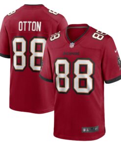 Men's Tampa Bay Buccaneers Cade Otton Red Game Player Jersey JS1835 nicesnker