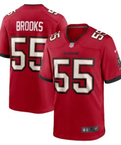 Men's Tampa Bay Buccaneers Derrick Brooks Red Retired Player Game Jersey JS9260 nicesnker