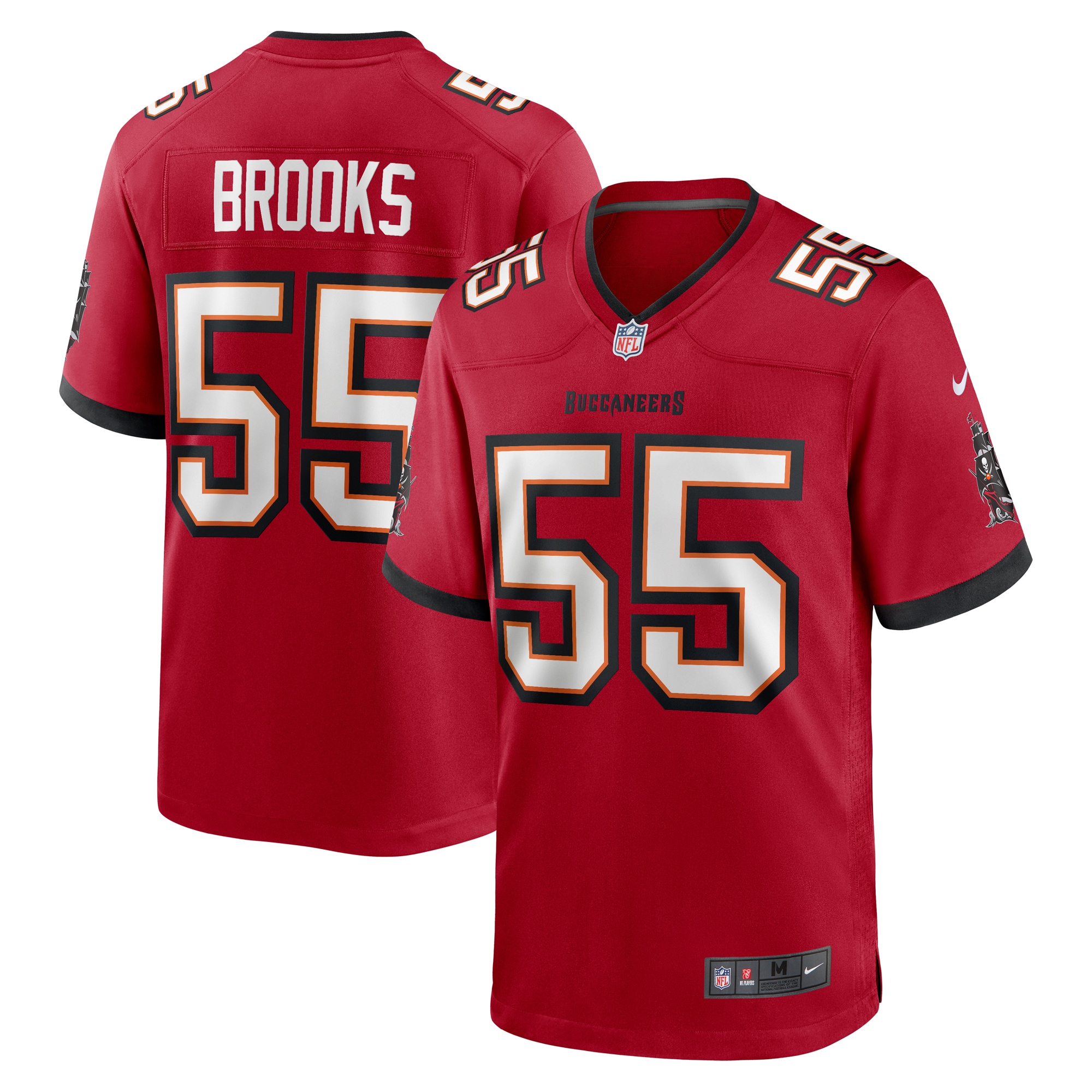 Men's Tampa Bay Buccaneers Derrick Brooks Red Retired Player Game Jersey JS9260 nicesnker