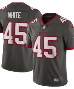 Men's Tampa Bay Buccaneers Devin White Pewter Vapor Limited Jersey JS5811 nicesnker