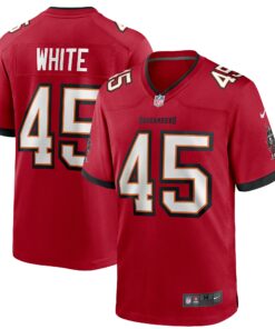 Men's Tampa Bay Buccaneers Devin White Red Player Game Jersey JS8480 nicesnker