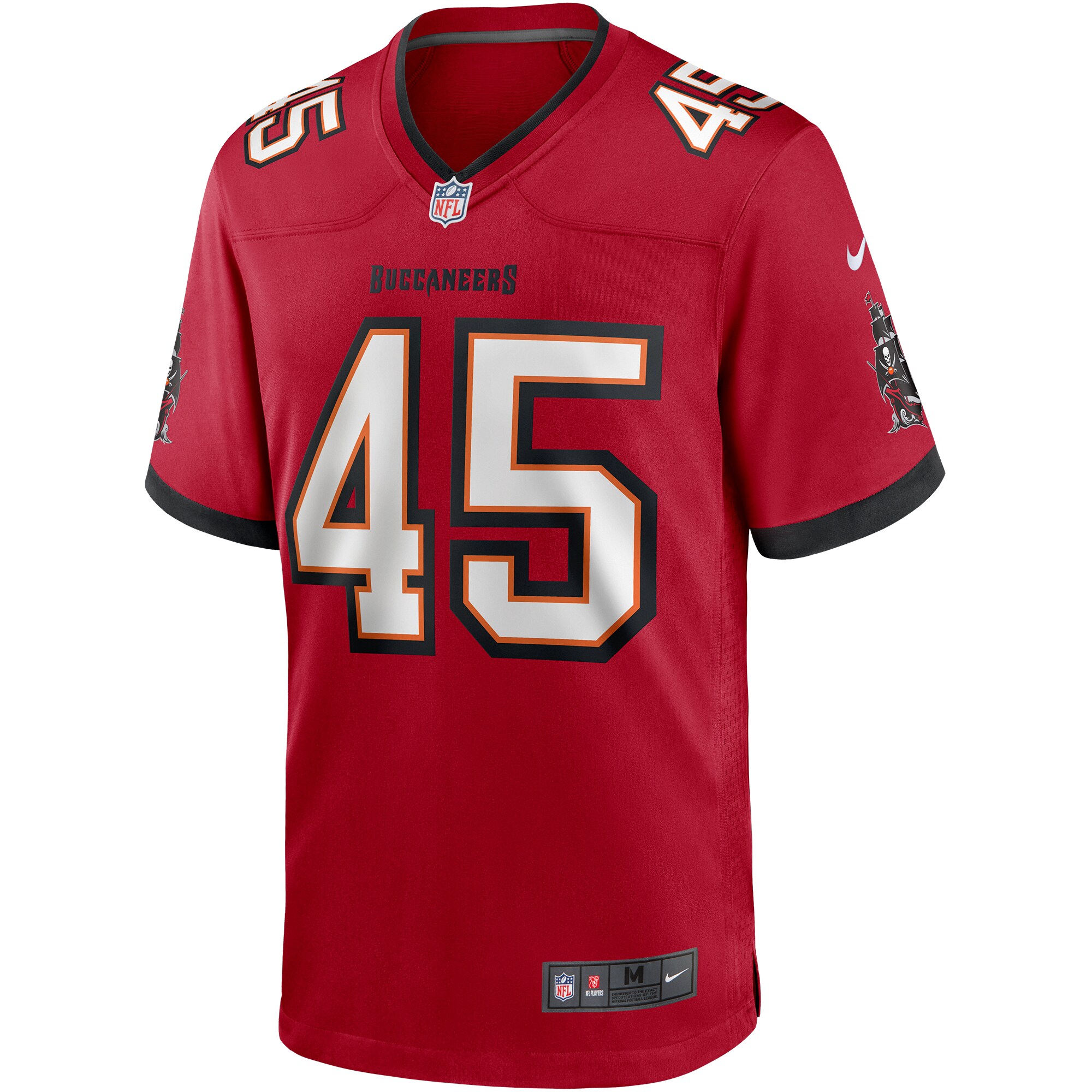 Men's Tampa Bay Buccaneers Devin White Red Player Game Jersey JS8480 nicesnker - Image 2