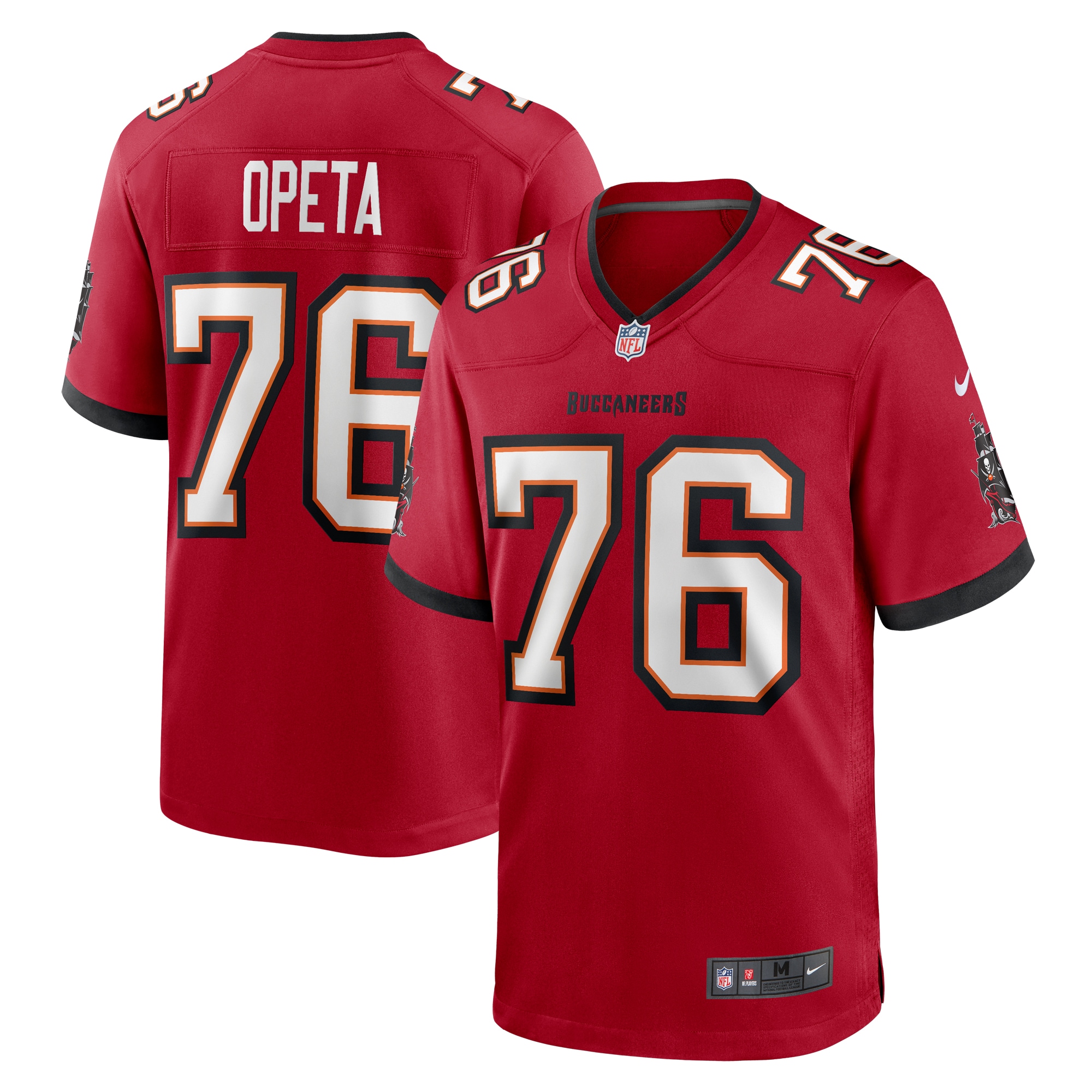 Men's Tampa Bay Buccaneers Iosua Opeta Red Game Jersey JS7914 nicesnker