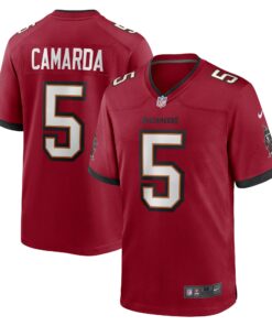 Men's Tampa Bay Buccaneers Jake Camarda Red Game Player Jersey JS2885 nicesnker