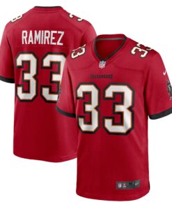 Men's Tampa Bay Buccaneers Jose Ramirez Red Game Jersey JS2013 nicesnker