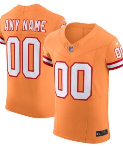 Men's Tampa Bay Buccaneers Orange Vapor F.U.S.E. Elite Custom Jersey JS5177 nicesnker