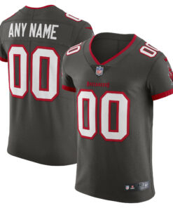 Men's Tampa Bay Buccaneers Pewter Vapor Untouchable Elite Custom Alternate Jersey JS2414 nicesnker