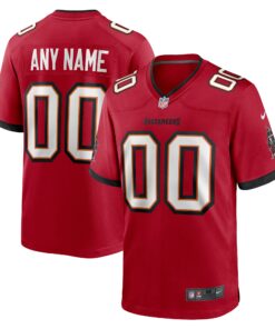Men's Tampa Bay Buccaneers Red Custom Game Jersey JS1231 nicesnker