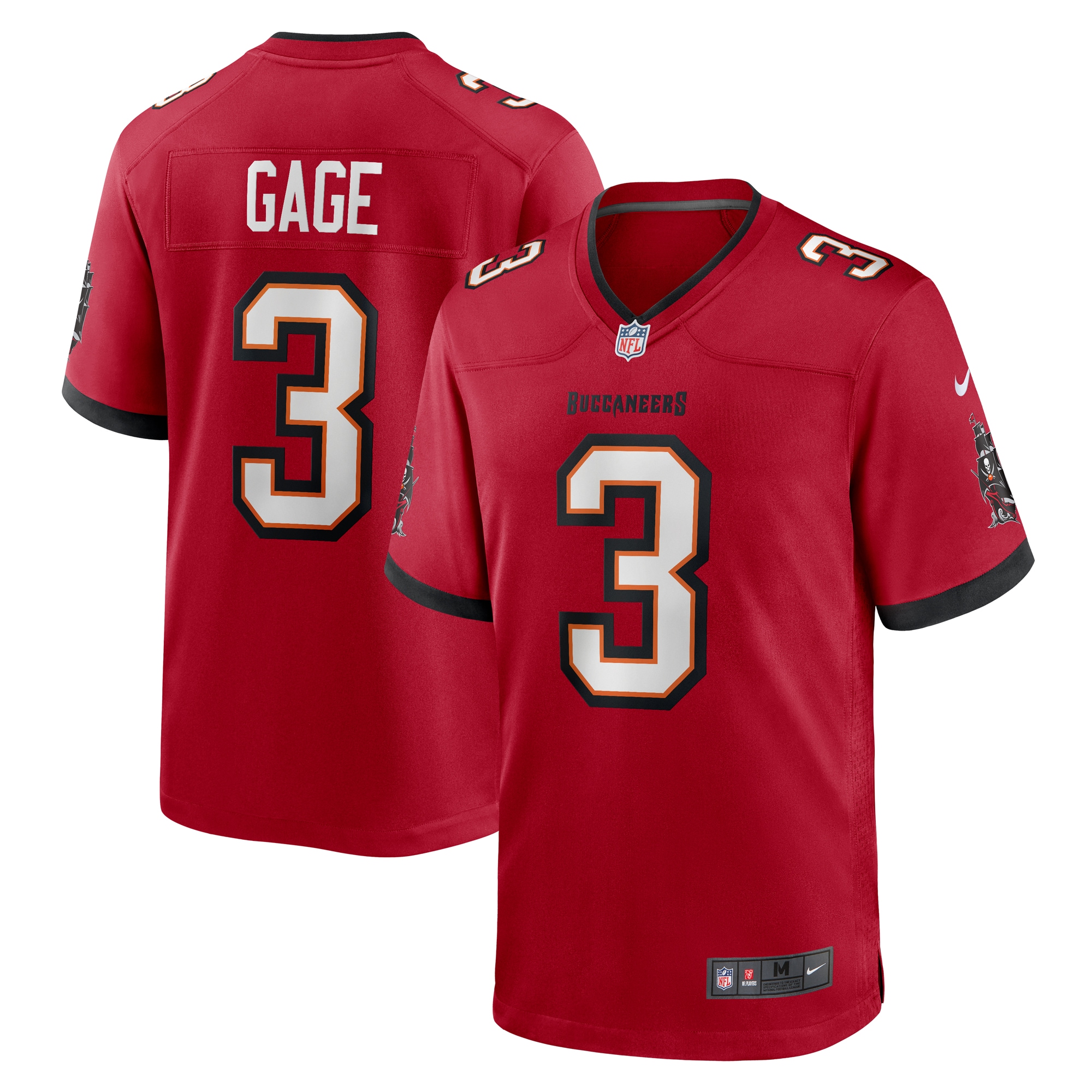 Men's Tampa Bay Buccaneers Russell Gage Red Game Jersey JS9519 nicesnker