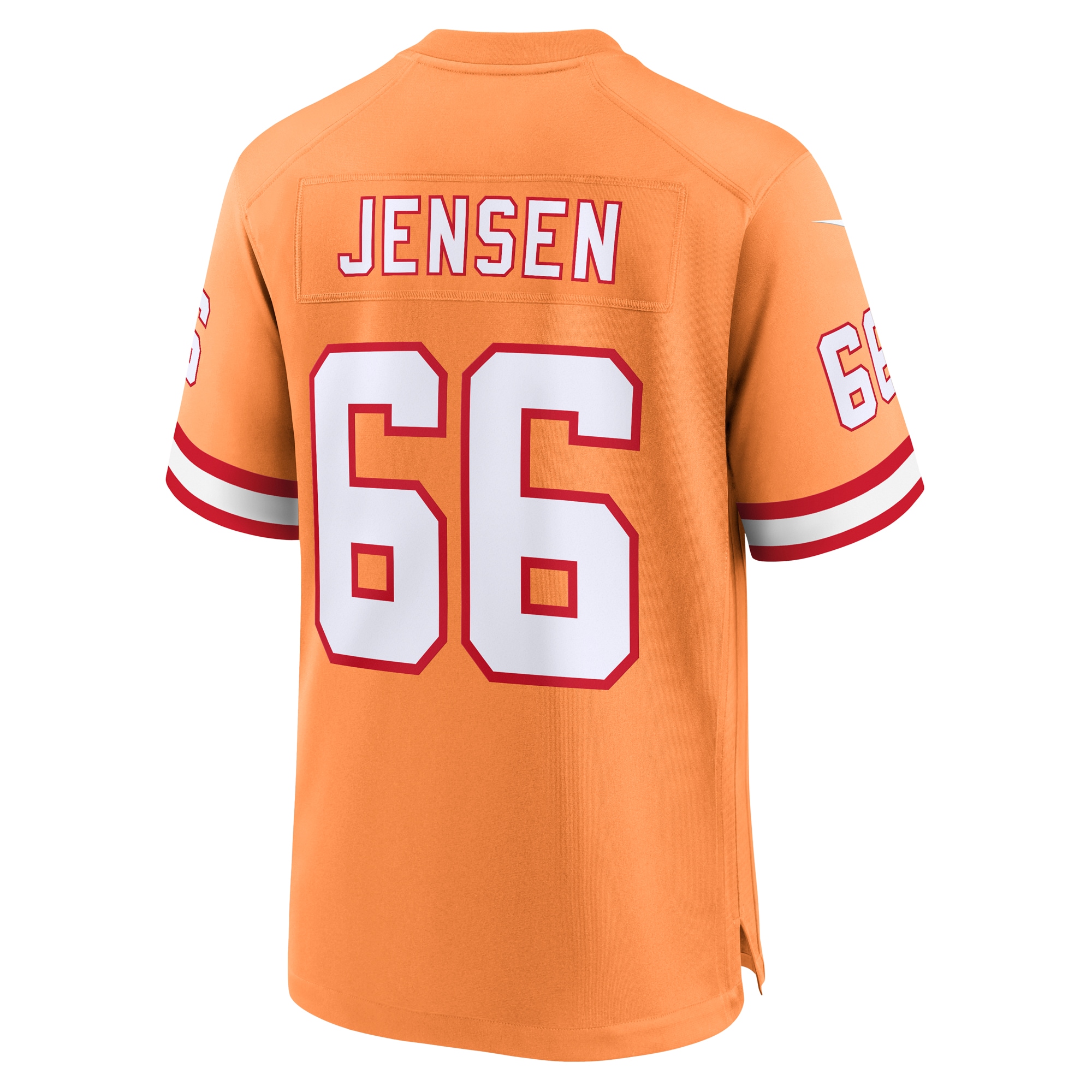 Men's Tampa Bay Buccaneers Ryan Jensen Orange Throwback Game Jersey JS8159 nicesnker - Image 3