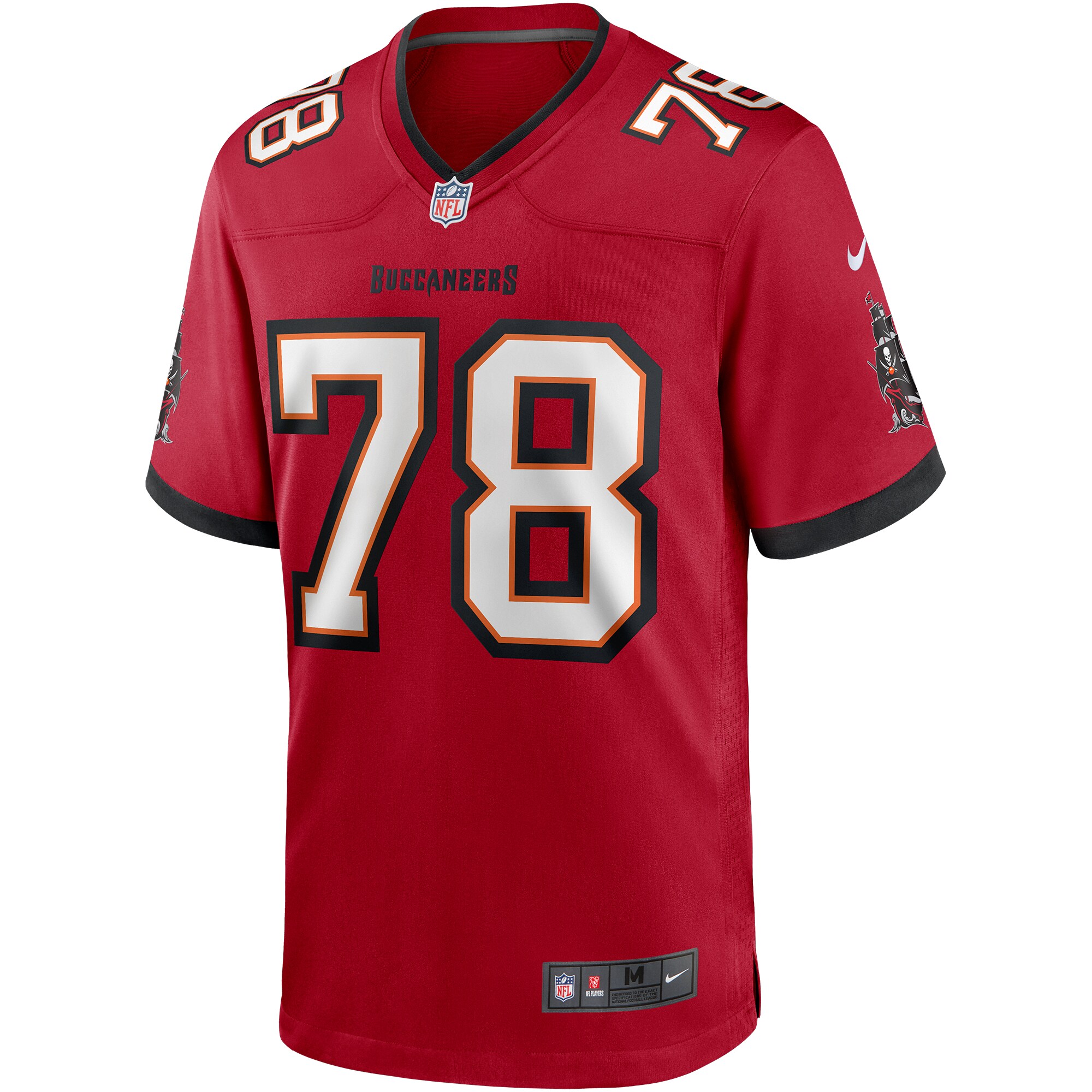 Men's Tampa Bay Buccaneers Tristan Wirfs Red Player Game Jersey JS2073 nicesnker - Image 2