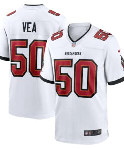 Men's Tampa Bay Buccaneers Vita Vea White White Game Jersey JS2203 nicesnker
