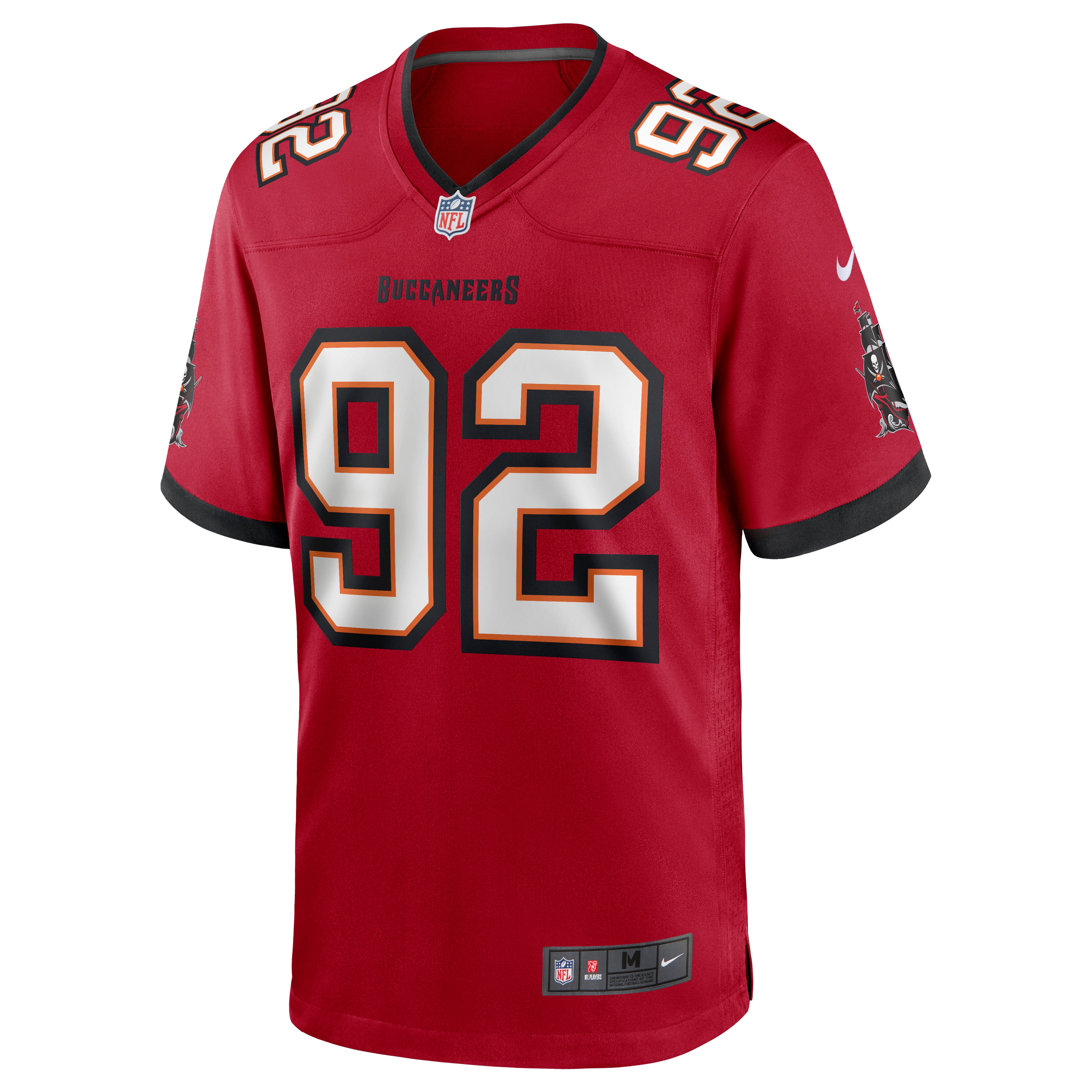 Men's Tampa Bay Buccaneers William Gholston Red Game Jersey JS2307 nicesnker - Image 2