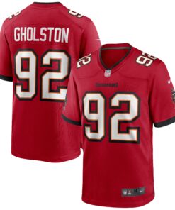 Men's Tampa Bay Buccaneers William Gholston Red Game Jersey JS2307 nicesnker