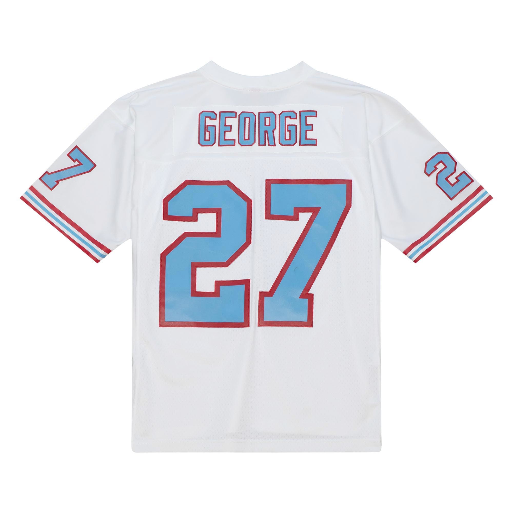 Men's Tennessee Oilers Eddie George Mitchell & Ness White Legacy Jersey JS1624 nicesnker - Image 3