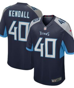 Men's Tennessee Titans Anthony Kendall Navy Team Game Jersey JS2945 nicesnker