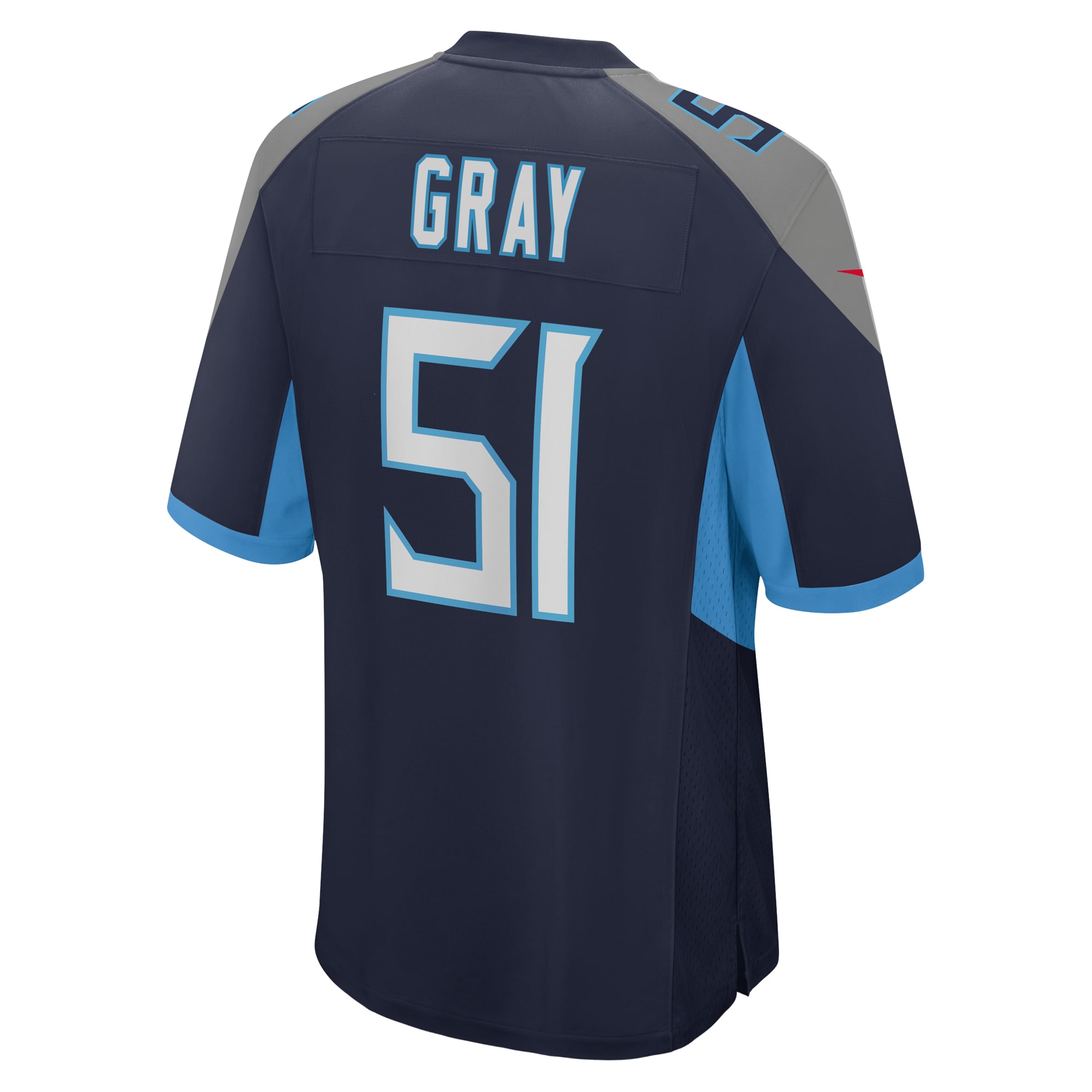 Men's Tennessee Titans Cedric Gray Navy Game Jersey JS1589 nicesnker - Image 3