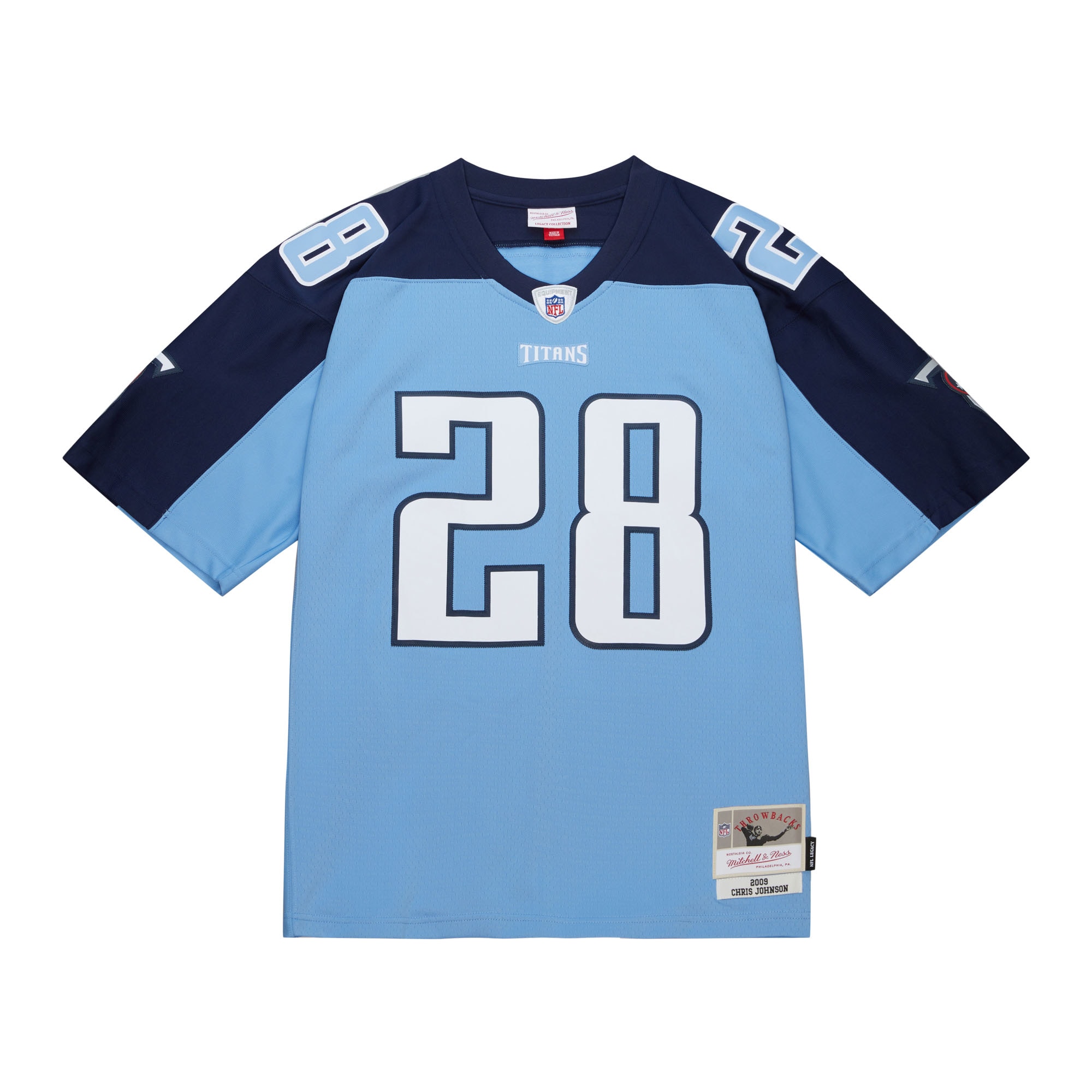 Men's Tennessee Titans Chris Johnson Mitchell & Ness Light Blue Legacy Jersey JS7514 nicesnker - Image 2