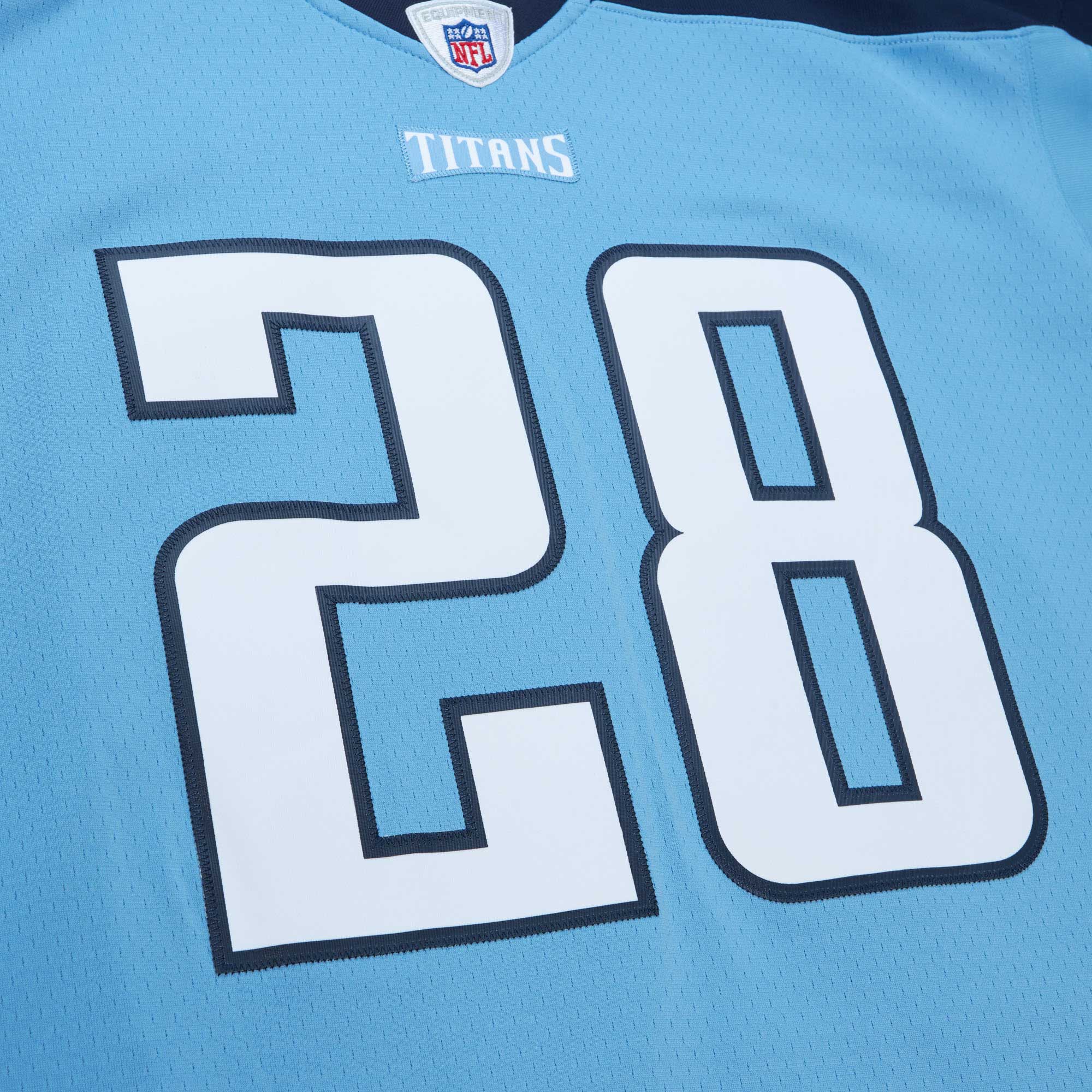Men's Tennessee Titans Chris Johnson Mitchell & Ness Light Blue Legacy Jersey JS7514 nicesnker - Image 4