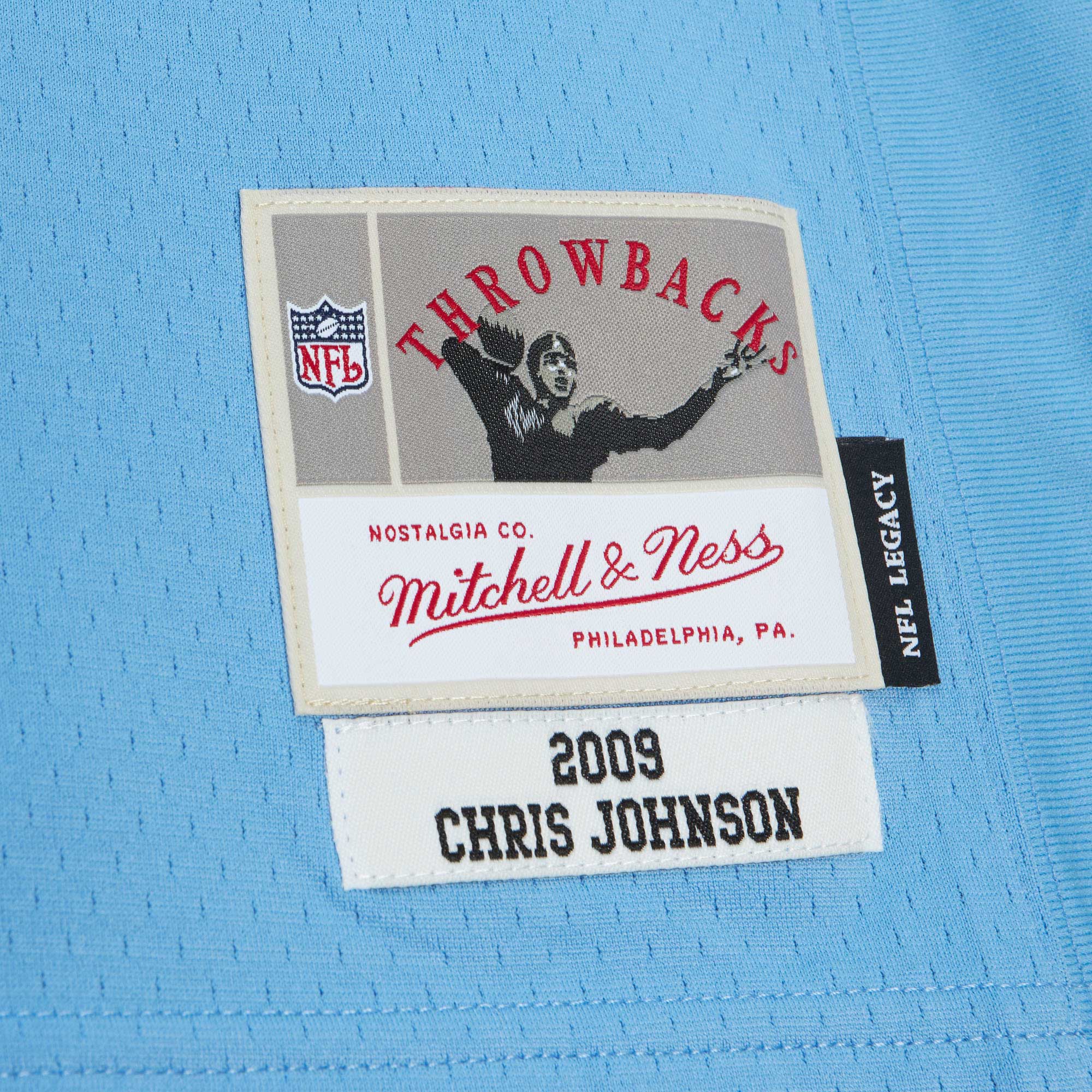 Men's Tennessee Titans Chris Johnson Mitchell & Ness Light Blue Legacy Jersey JS7514 nicesnker - Image 5