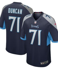 Men's Tennessee Titans Jaelyn Duncan Navy Game Jersey JS2789 nicesnker