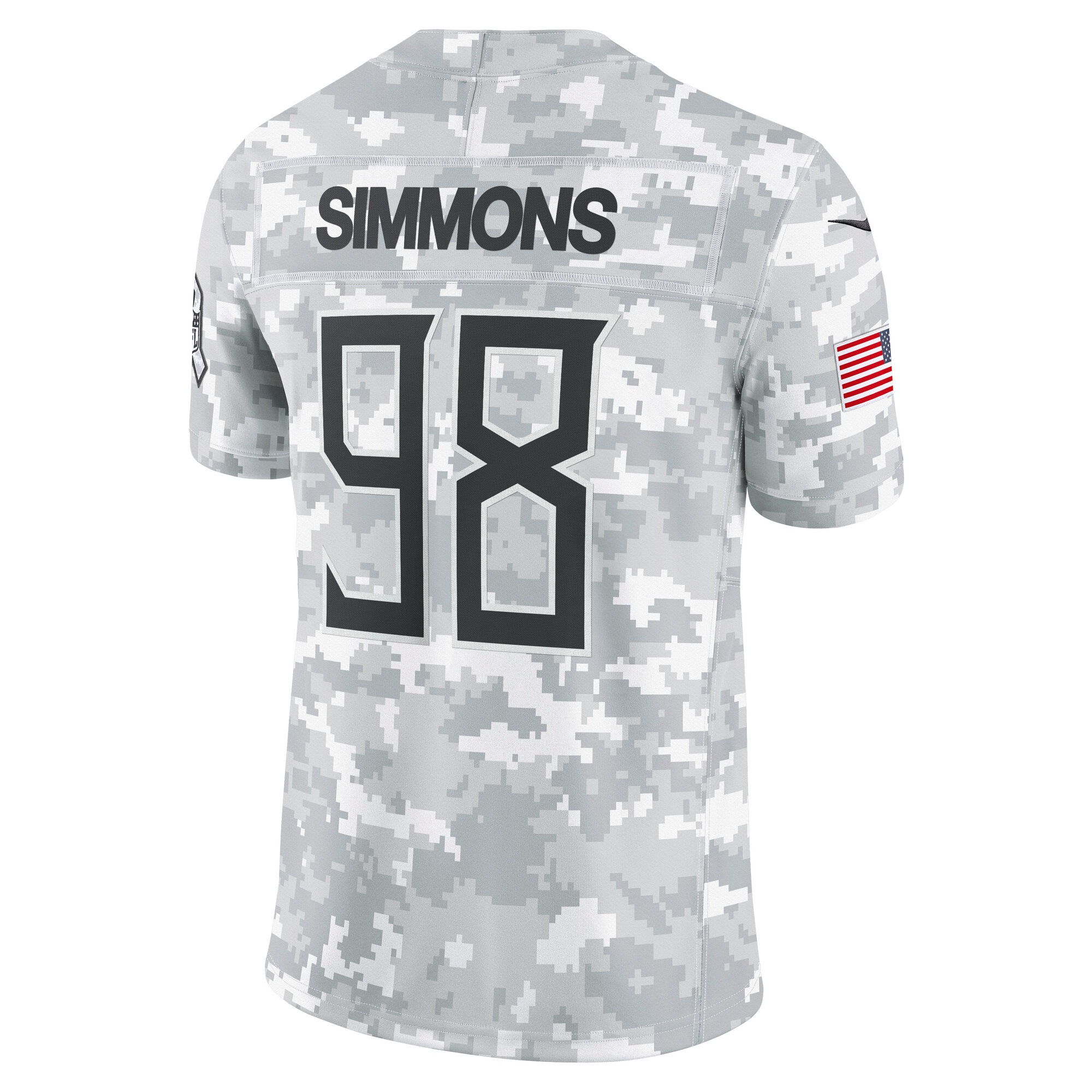 Men's Tennessee Titans Jeffery Simmons Arctic Camo 2024 Salute to Service Limited Jersey JS2744 nicesnker - Image 3