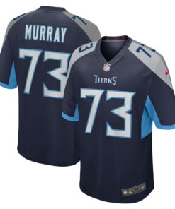 Men's Tennessee Titans Justin Murray Navy Team Game Jersey JS8365 nicesnker
