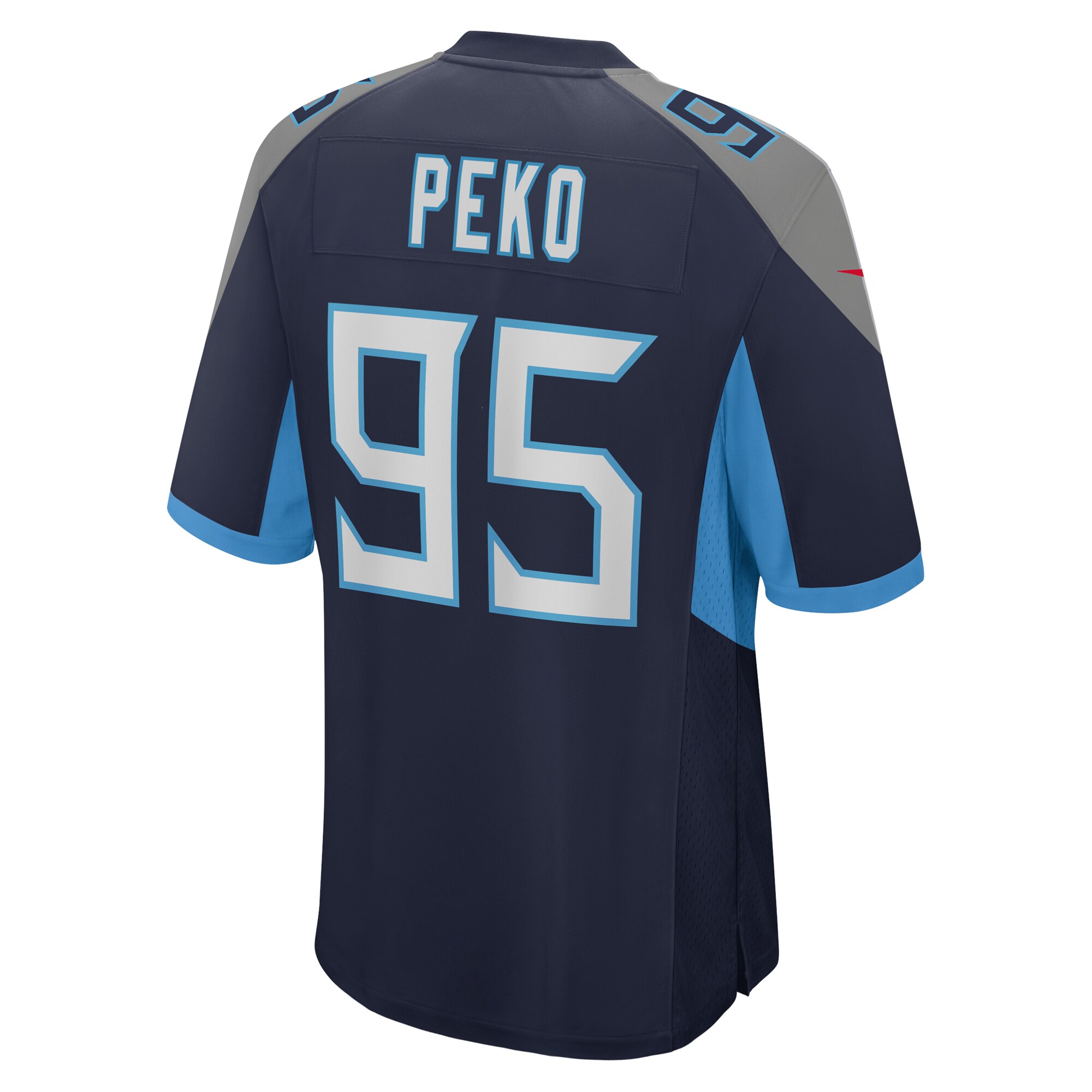 Men's Tennessee Titans Kyle Peko Navy Team Game Jersey JS5525 nicesnker - Image 3