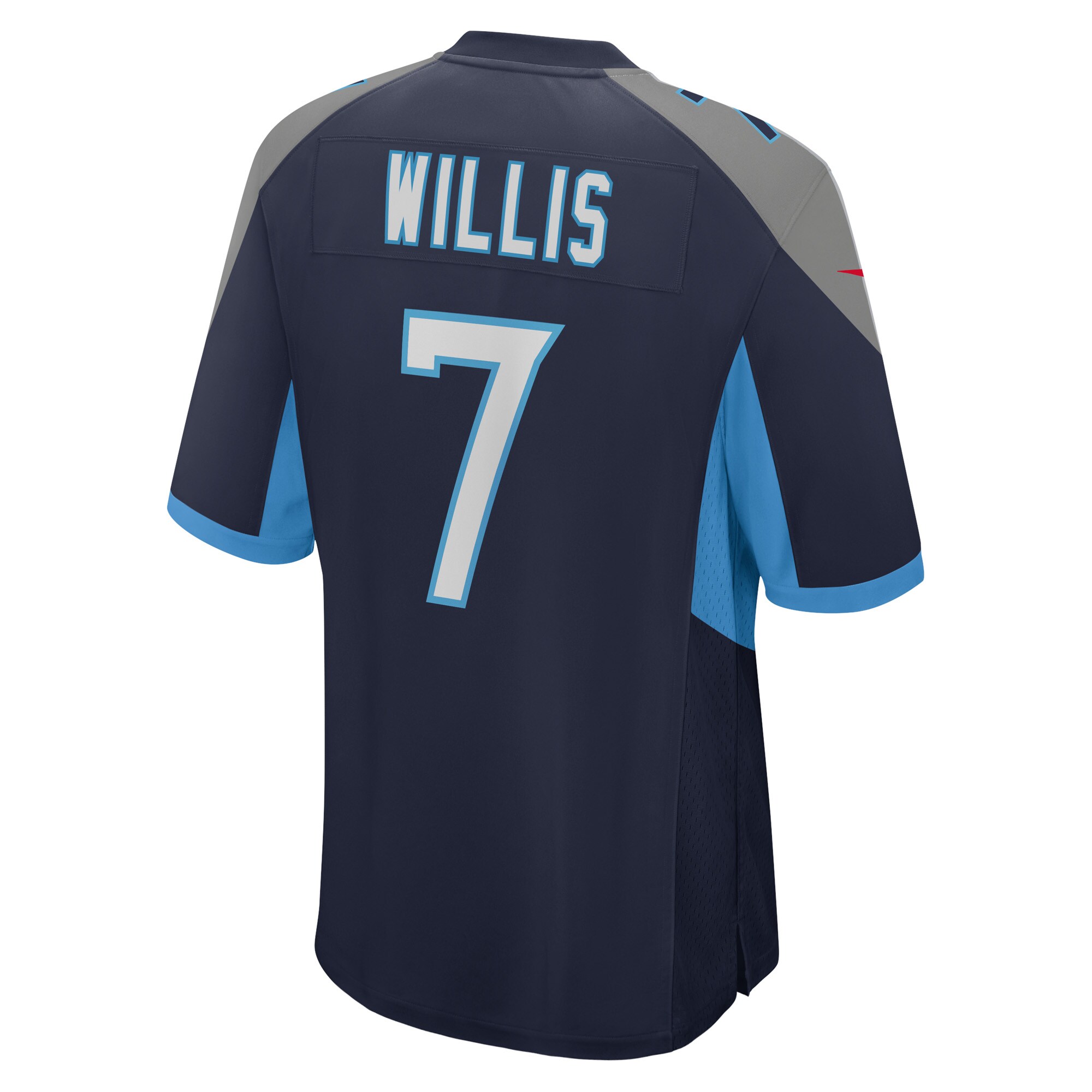 Men's Tennessee Titans Malik Willis Navy Player Game Jersey JS6183 nicesnker - Image 3