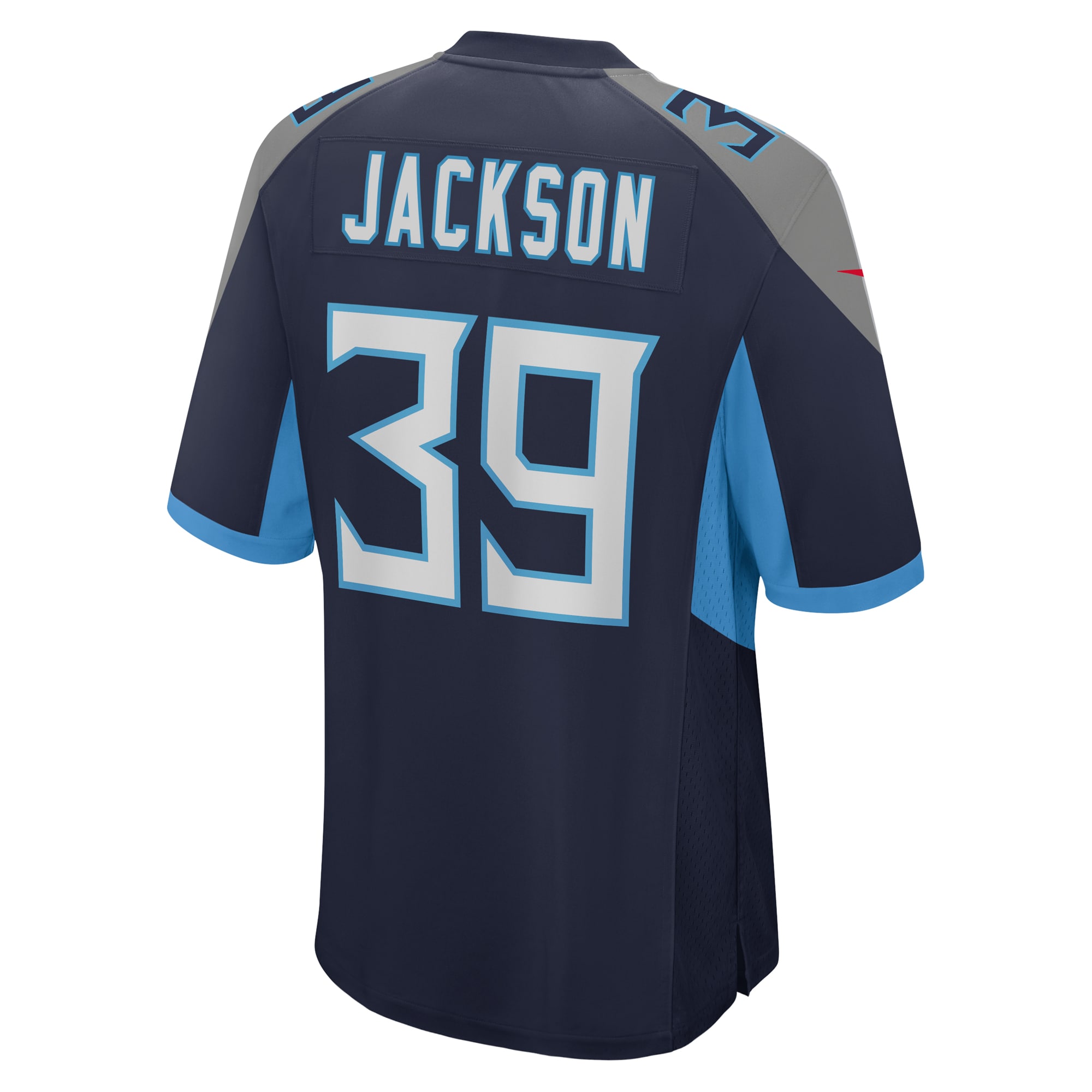 Men's Tennessee Titans Matthew Jackson Navy Team Game Jersey JS9006 nicesnker - Image 3