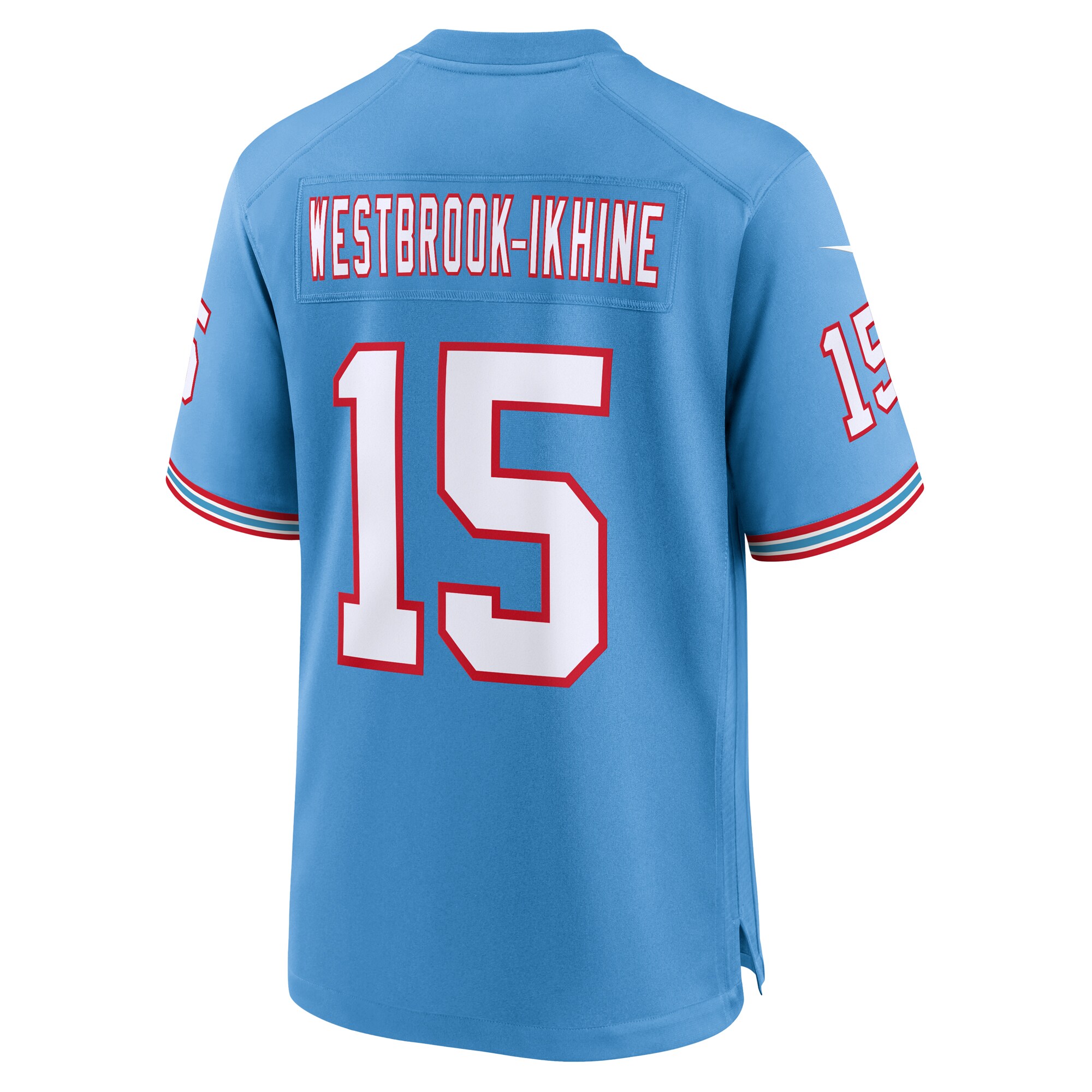 Men's Tennessee Titans Nick Westbrook-Ikhine Light Blue Oilers Throwback Player Game Jersey JS7096 nicesnker - Image 3