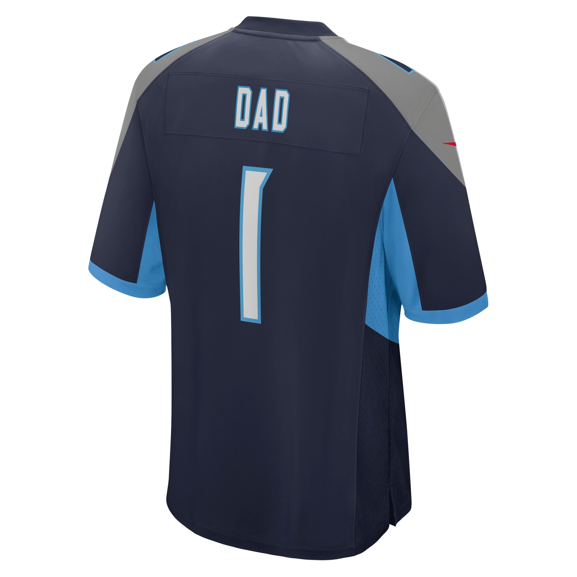 Men's Tennessee Titans Number 1 Dad Navy Game Jersey JS8326 nicesnker - Image 3